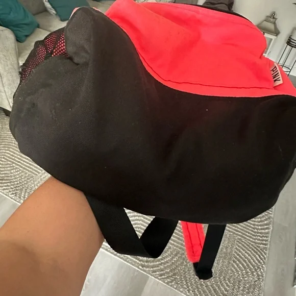 Pink Backpack with Bold Lettering - Picture 4 of 7